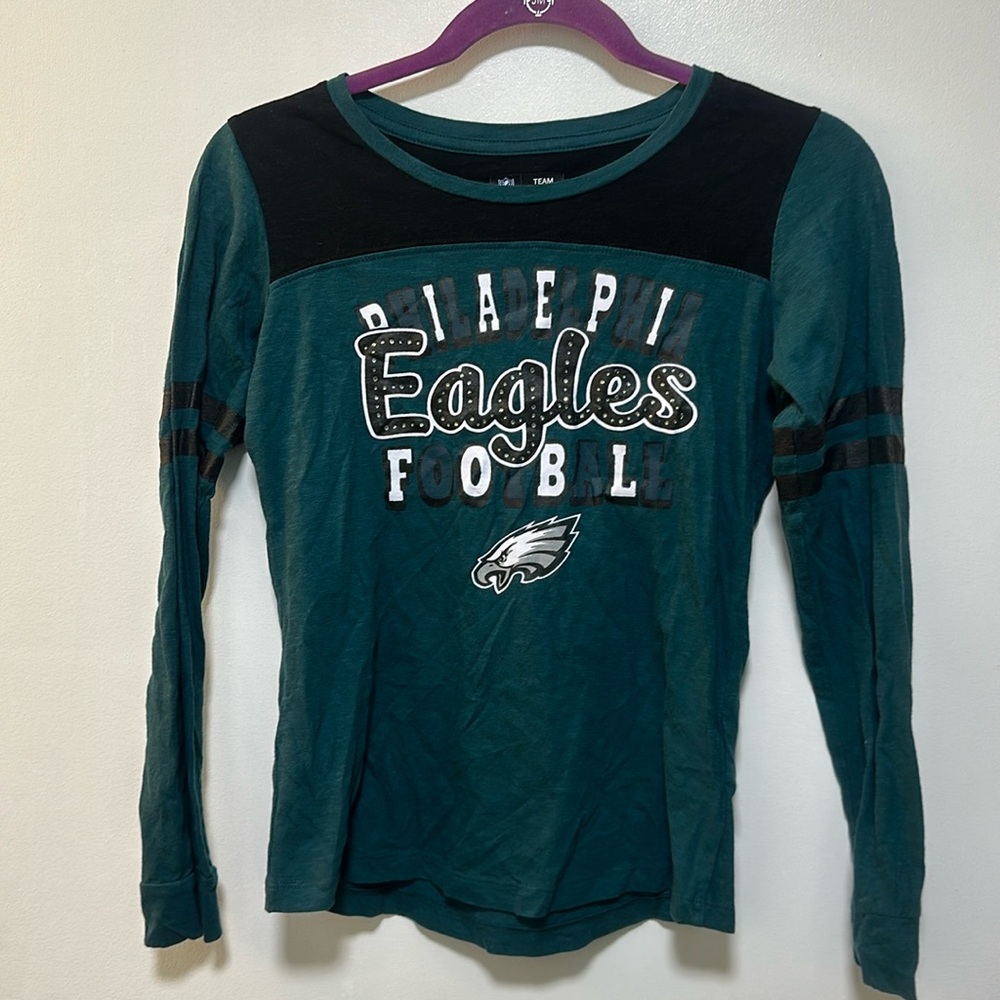 Girls Philadelphia Eagles long sleeve shirt size 10/12